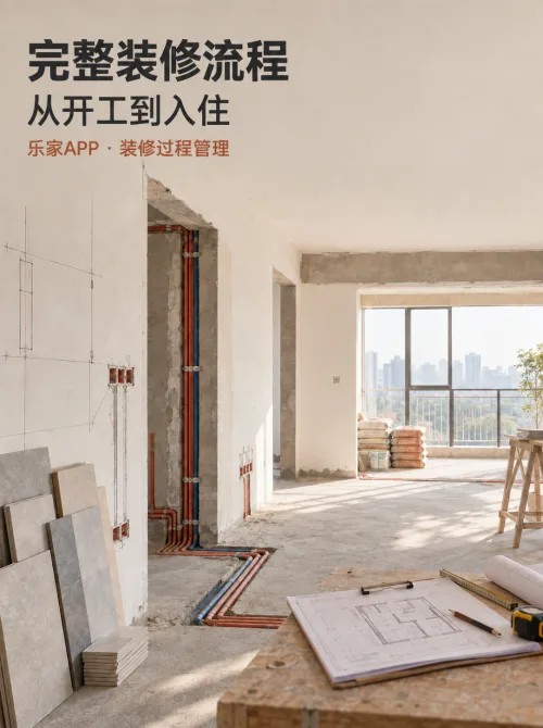 乐家APP：完整装修流程怎么规划？从毛坯到入住，把每个节点管在同一条主线上
