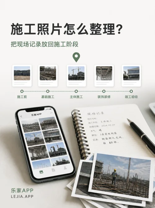 乐家APP：施工照片与现场记录